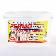 Фото Фасадная краска на акриловой основе PERMO Фасад Эконом 6 кг