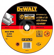 Диск отрезной DeWalt DT 43600 прямой  ф230*22,2*1,9мм для металла,EXTREME (1/1)_Z