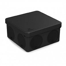 Фото Коробка распределительная Промрукав, для прямого монтажа, 100х100х40 мм, черная 